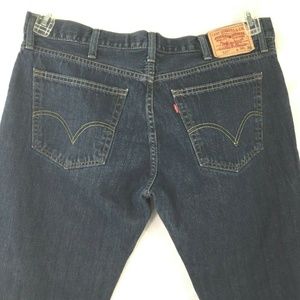 Mens LEVIS 527 Boot Cut Dark Wash Jeans